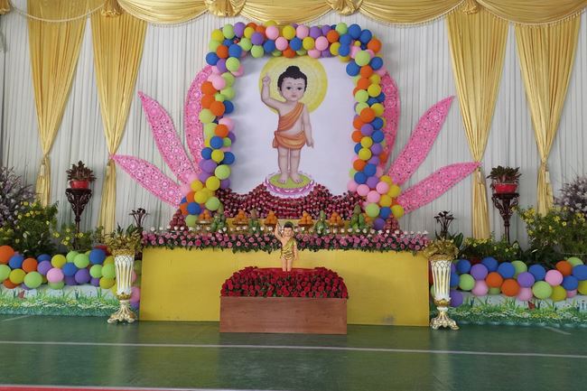 The Buddha's Great Birthday Ceremony at  Cambodia Hoang Phap Pagoda