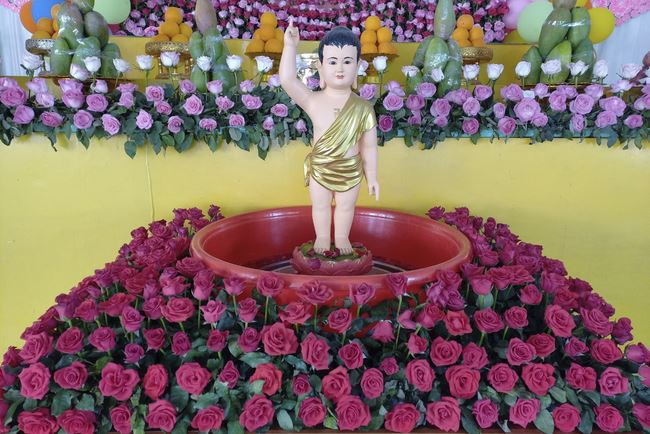 The Buddha's Great Birthday Ceremony at  Cambodia Hoang Phap Pagoda