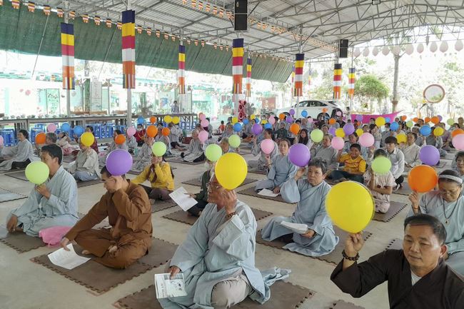 The Buddha's Great Birthday Ceremony at  Cambodia Hoang Phap Pagoda