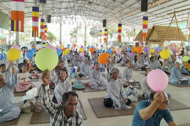 The Buddha's Great Birthday Ceremony at  Cambodia Hoang Phap Pagoda