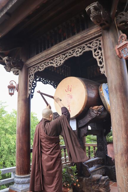 Buddha bathing ceremony - Opening of the Buddha's Birthday week at Hoa Phuc Pagoda