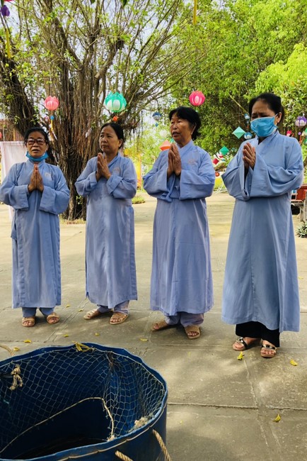 The charity program on May at Dong Cao Pagoda