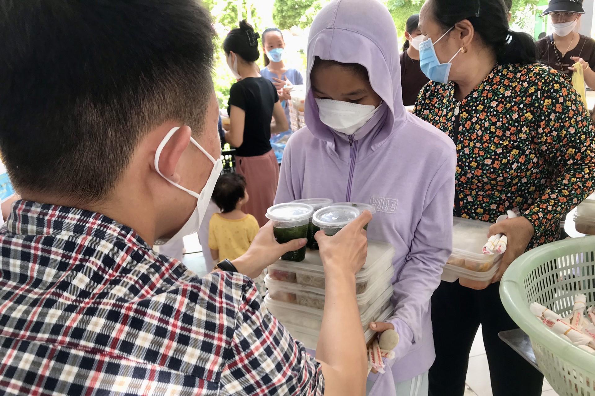 The charity program on May at Dong Cao Pagoda