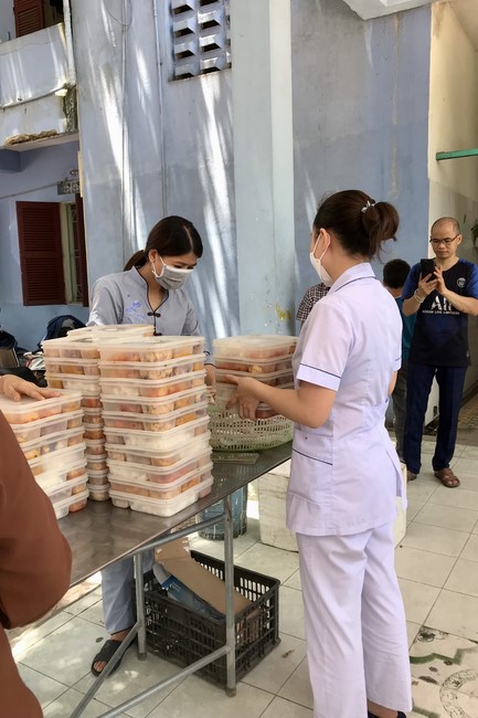 The charity program on May at Dong Cao Pagoda