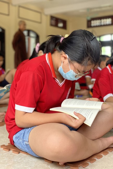 The 2nd day of Teenage Retreat in summer at Tay Khanh pagoda