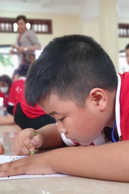 The 2nd day of Teenage Retreat in summer at Tay Khanh pagoda