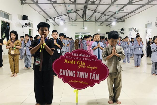 The 2nd Day of Temporary Ordination in Summer for Children