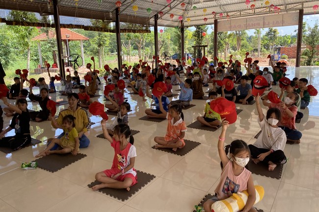 Children's playground at Suoi Phap Pagoda
