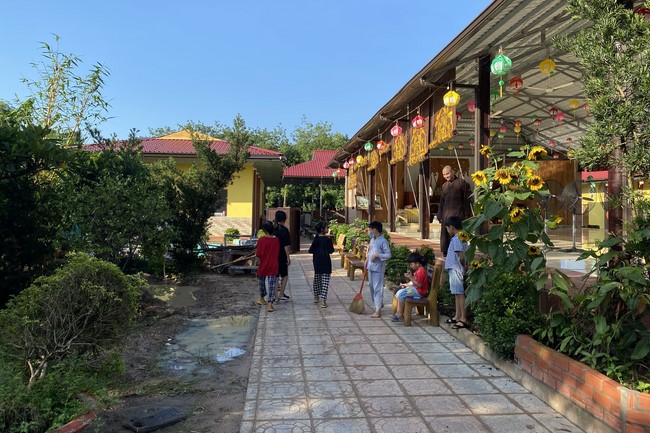 Children's playground at Suoi Phap Pagoda