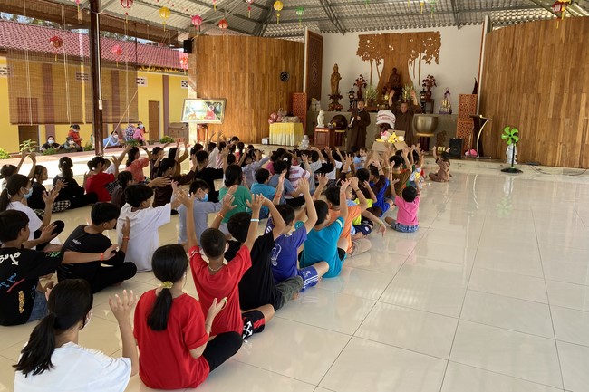 Children's playground at Suoi Phap Pagoda