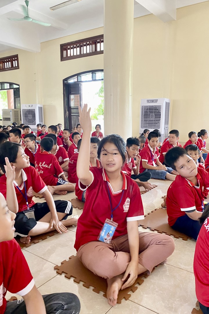 Last day of Teenage Retreat in summer at Tay Khanh pagoda