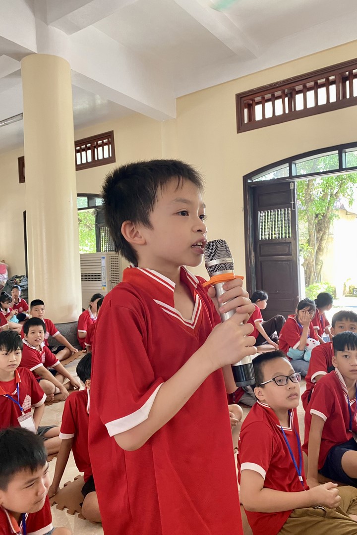 Last day of Teenage Retreat in summer at Tay Khanh pagoda
