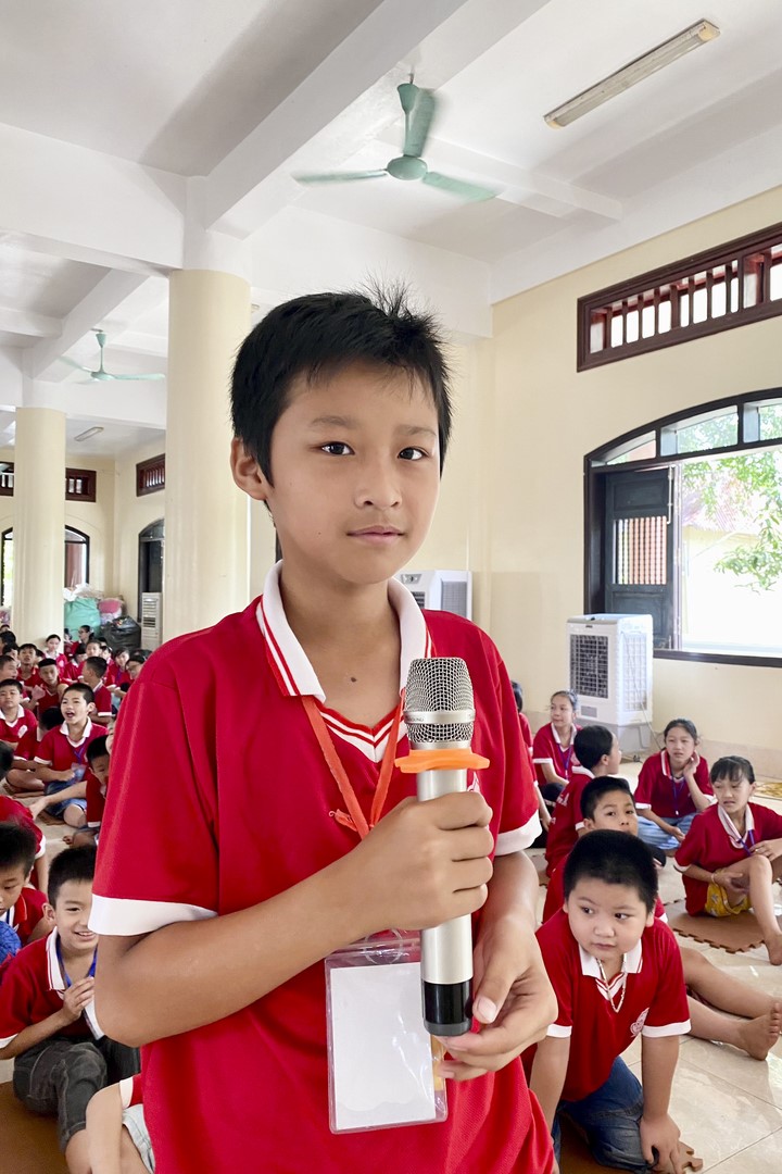 Last day of Teenage Retreat in summer at Tay Khanh pagoda