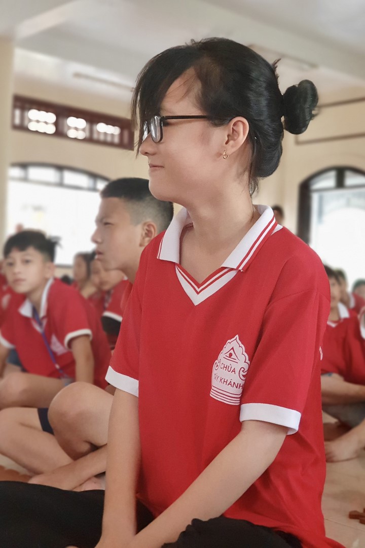 Last day of Teenage Retreat in summer at Tay Khanh pagoda