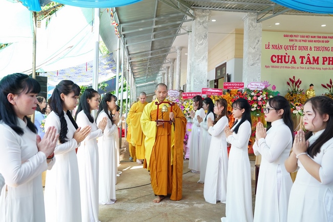 Lễ thượng bảng hiệu chùa Tâm Pháp – Bình Phước