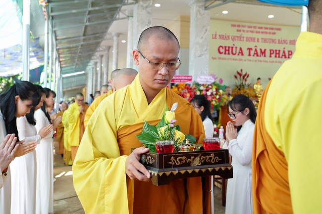 Lễ thượng bảng hiệu chùa Tâm Pháp – Bình Phước