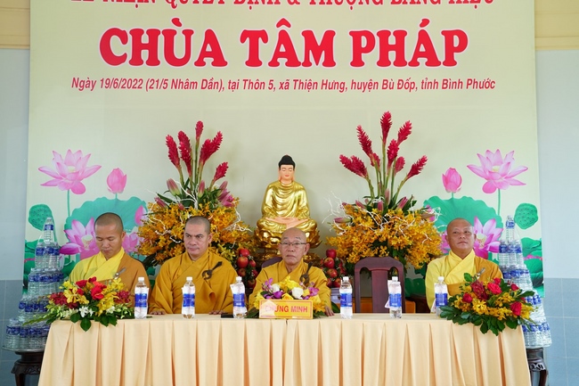 Lễ thượng bảng hiệu chùa Tâm Pháp – Bình Phước