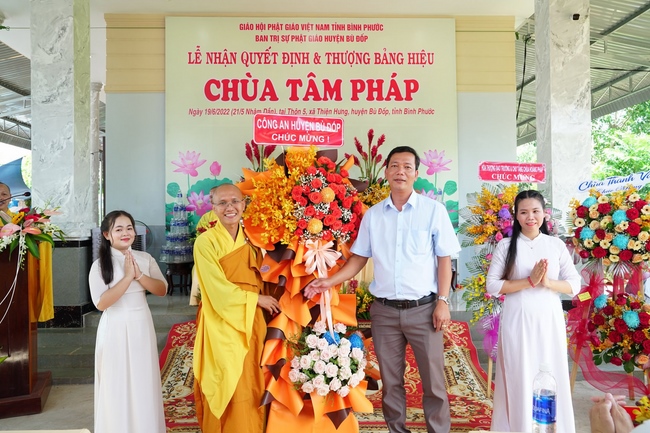 Lễ thượng bảng hiệu chùa Tâm Pháp – Bình Phước