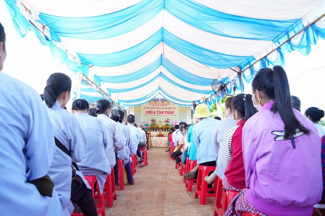 Lễ thượng bảng hiệu chùa Tâm Pháp – Bình Phước