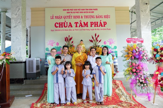 Lễ thượng bảng hiệu chùa Tâm Pháp – Bình Phước