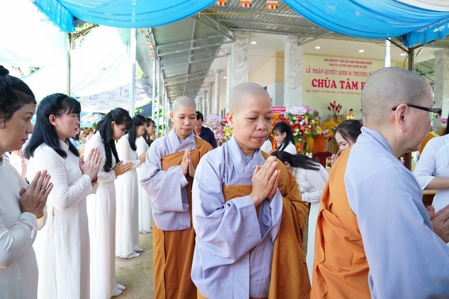 Lễ thượng bảng hiệu chùa Tâm Pháp – Bình Phước