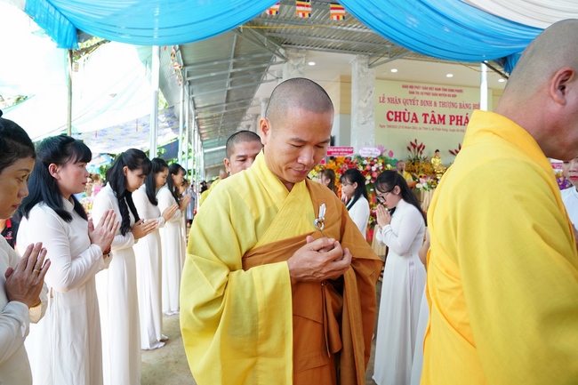 Lễ thượng bảng hiệu chùa Tâm Pháp – Bình Phước