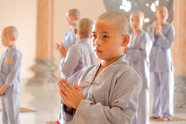 Temporary Ordination Retreat for Children in 2022 at Co Am pagoda