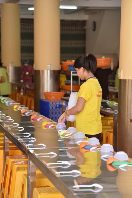 The third day of Temporary ordination retreat for Children in Summer