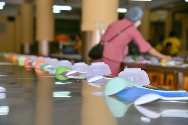 The third day of Temporary ordination retreat for Children in Summer