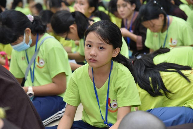 The fourth day of Temporary ordination retreat for Children in Summer