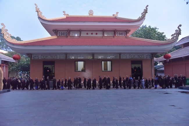 The fifth day of Temporary Ordination Retreat for Children in Summer