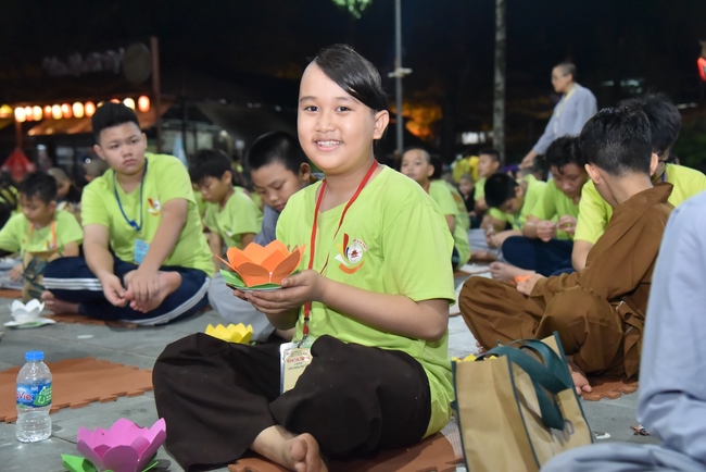 Last day of Temporary Ordination Retreat for Children in Summer