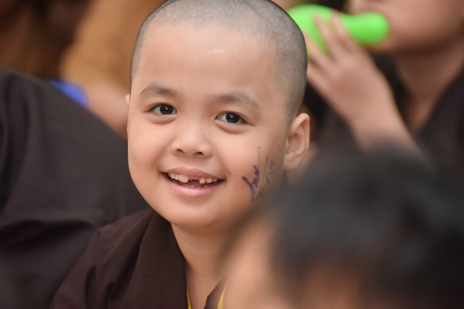 Last day of Temporary Ordination Retreat for Children in Summer