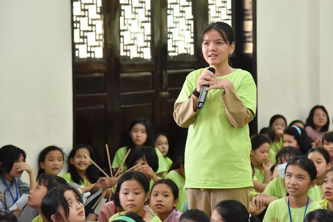Last day of Temporary Ordination Retreat for Children in Summer