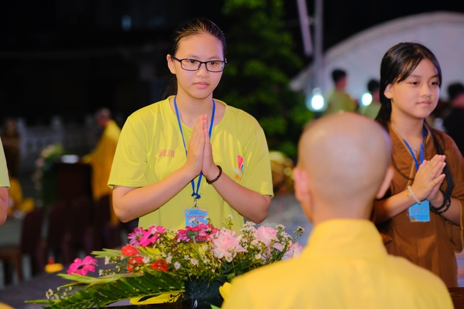 Last day of Temporary Ordination Retreat for Children in Summer