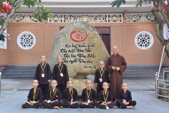 Last day of Temporary Ordination Retreat for Children in Summer