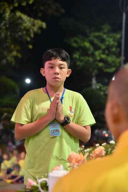 Last day of Temporary Ordination Retreat for Children in Summer