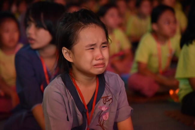 Last day of Temporary Ordination Retreat for Children in Summer