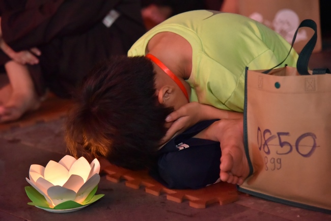 Last day of Temporary Ordination Retreat for Children in Summer