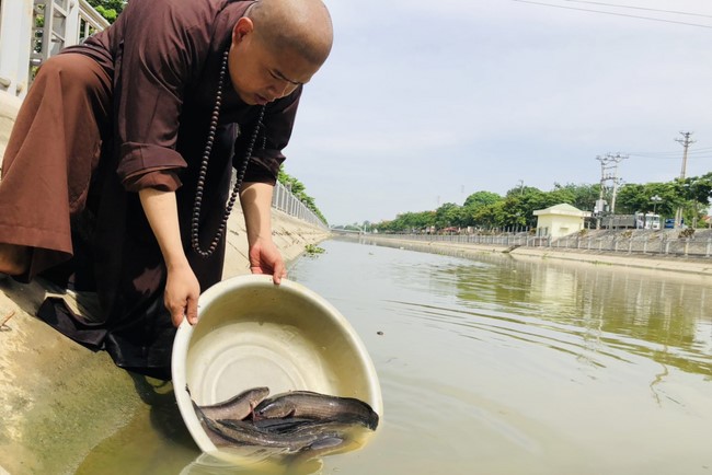Charity in sowing blessing of Dong Cao Pagoda