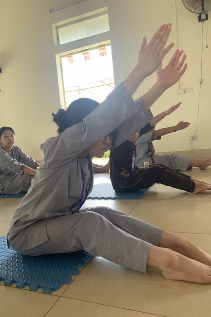 The 4th Day of “Yoga – got talent” Temporary Ordination in Summer for Children at Dong Cao Pagoda