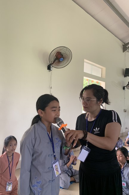 The 4th Day of “Yoga – got talent” Temporary Ordination in Summer for Children at Dong Cao Pagoda