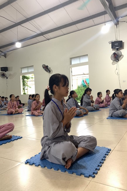 The 4th Day of “Yoga – got talent” Temporary Ordination in Summer for Children at Dong Cao Pagoda