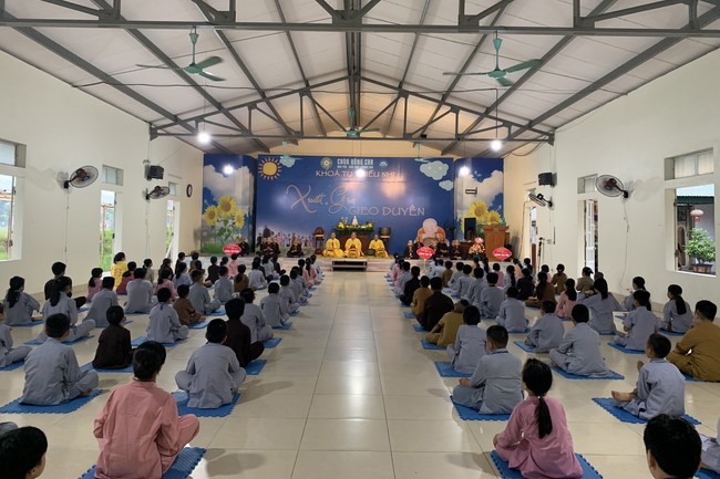 The 4th Day of “Yoga – got talent” Temporary Ordination in Summer for Children at Dong Cao Pagoda