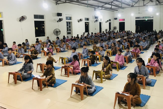 The 4th Day of “Yoga – got talent” Temporary Ordination in Summer for Children at Dong Cao Pagoda