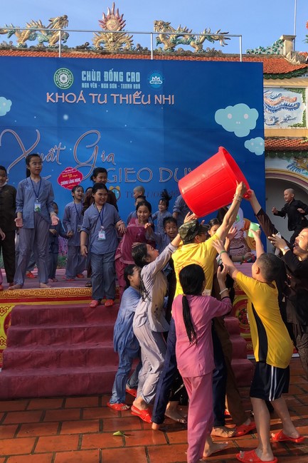 The 4th Day of “Yoga – got talent” Temporary Ordination in Summer for Children at Dong Cao Pagoda