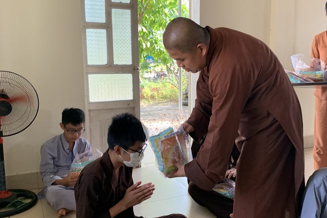 The Last Day of Temporary ordination in Summer for Children at Dong Cao Pagoda