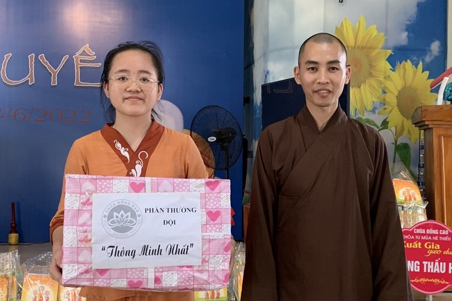 The Last Day of Temporary ordination in Summer for Children at Dong Cao Pagoda