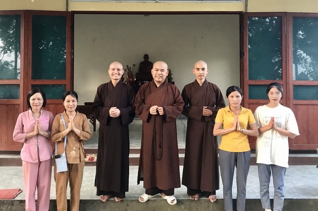 The Last Day of Temporary ordination in Summer for Children at Dong Cao Pagoda