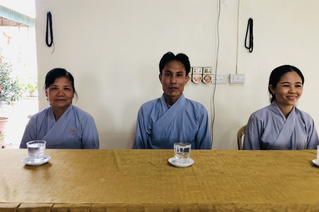 The Last Day of Temporary ordination in Summer for Children at Dong Cao Pagoda